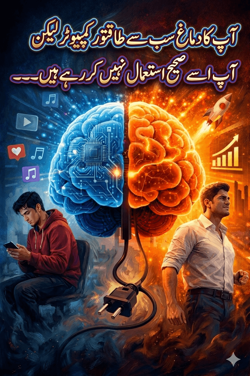 🧠 آپ کا دماغ سب سے طاقتور کمپیوٹر لیکن آپ اسے صحیح استعمال نہیں کر رہے ہیں۔۔۔