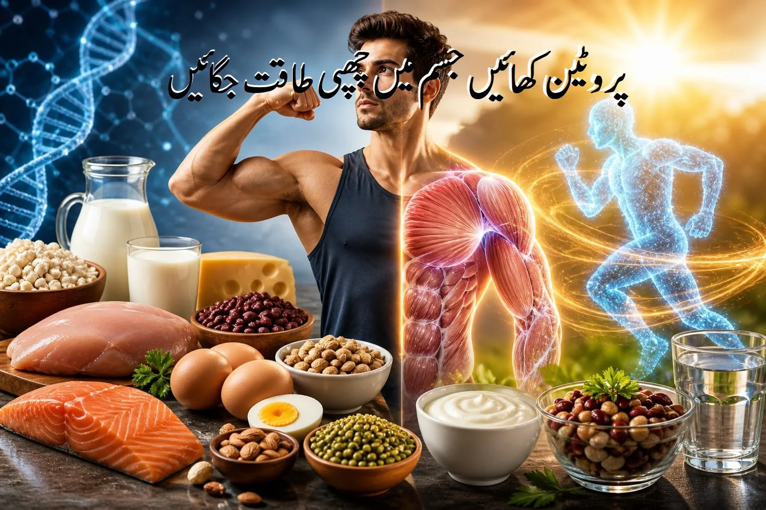 پروٹین کھائیں جسم میں چھپی طاقت جگائیں