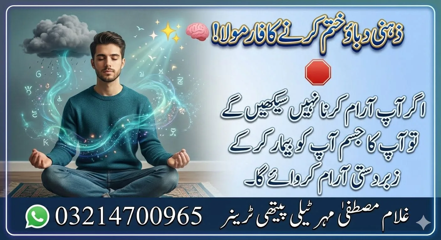 ذہنی دباؤ سے نجات کا صرف ۱15سیکنڈ کا فارمولا